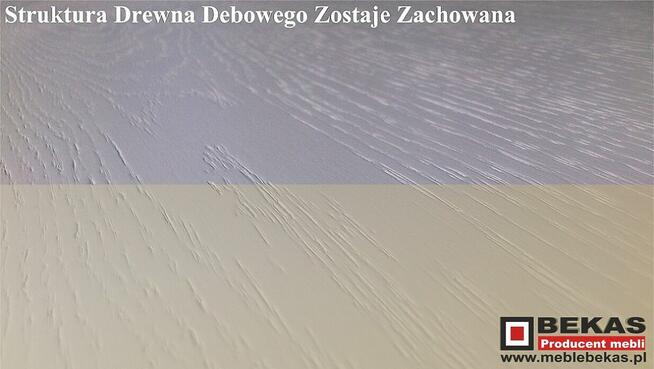 Witryna Barek 181`Biały Dąb Skandynawia Bekas Meble Stylowe
