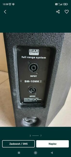 Kolumna estradowa pasywna Dap Audio SM-10MK 200Watts