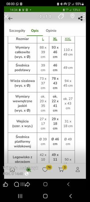 Drapak natural paradise wieża XL