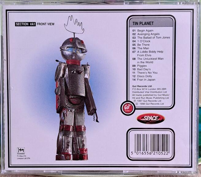 CD SPACE - Tin Planet. Techno-Punk 90s UK.