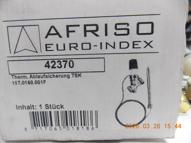 Temperaturowy zawór ochronny kotła TSK AFRISO