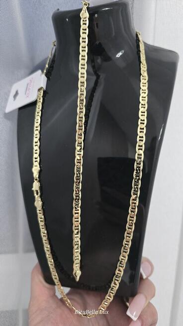 Zestaw łańcuszek 45cm i bransoletka 19cm