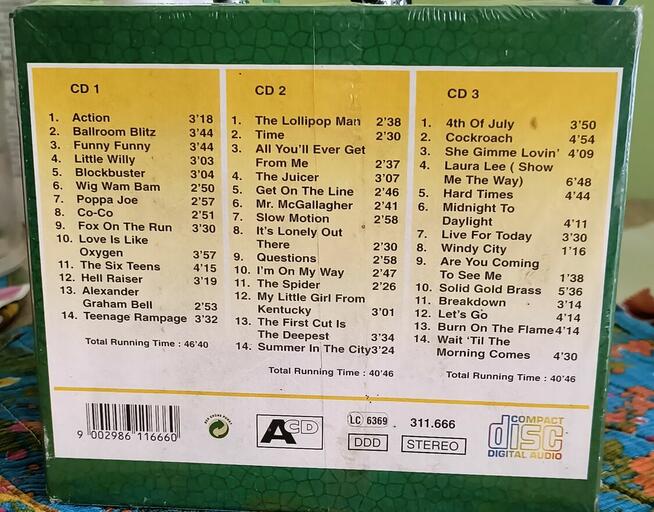 3CD THE SWEET - The Legend Lives On. 70s Glam Rock UK.