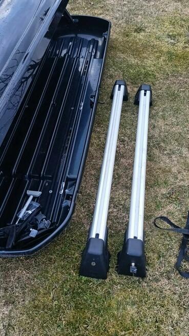 Box dachowy czarny BMW 320 NF + belki F11 st.bdb