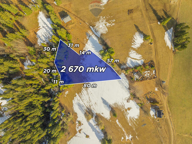 DZIAŁKA Z WIDOKIEM NA TATRY 2670 m²