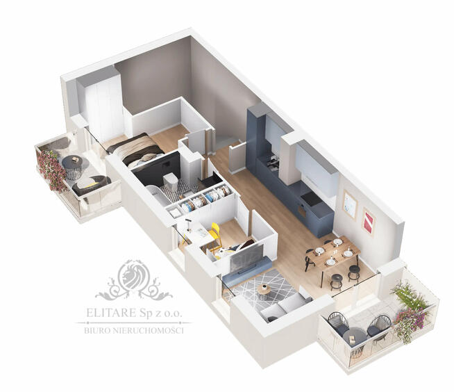 Mieszkanie dwupoziomowe 5 pokojowe 88,90 z tarasem i ogrodem /Brochów