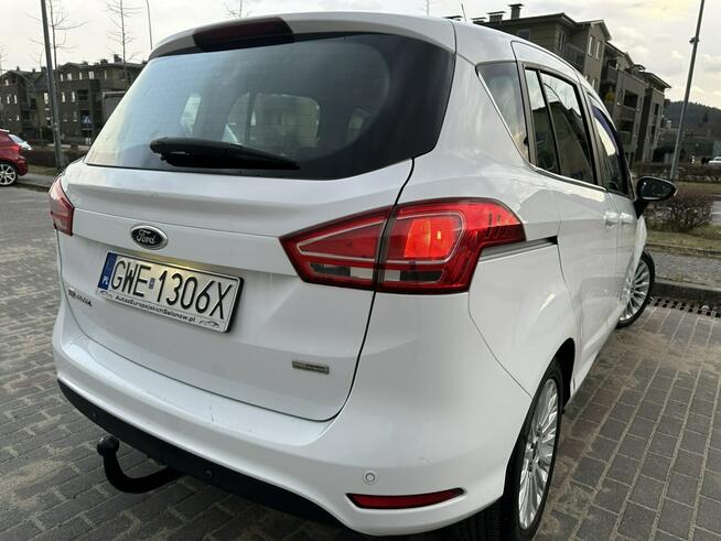 Ford B-Max Titanium, benz, klimatronik, czujniki, 8 airbag, a;ufelgi, hak, isofix