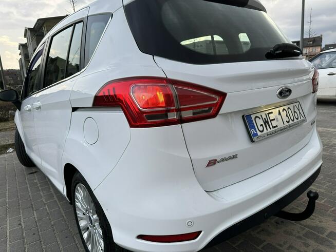 Ford B-Max Titanium, benz, klimatronik, czujniki, 8 airbag, a;ufelgi, hak, isofix