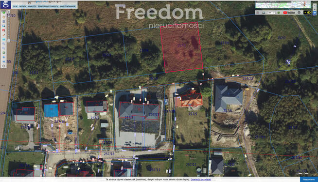 Piękna działka budowlana - MPZP - Kiełpino Górne