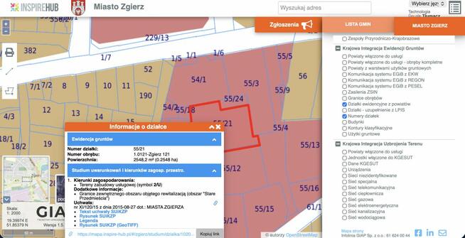 Działka usługowa Zgierz, Barona