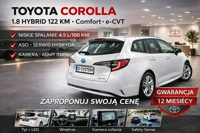 Toyota Corolla 21-22 Salon Polska 1.8 HYBRID 1wł z Pakietem TECH Bezwypadkowy ASO PL