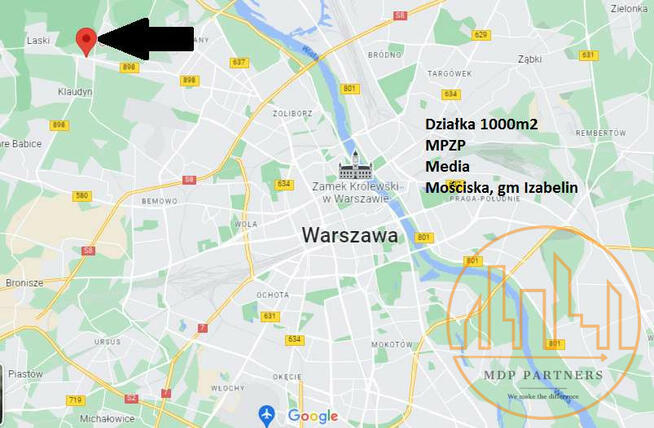 Działka budowlana Mościska gm. Izabelin, Chabrowa