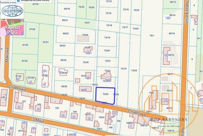 Działka budowlana Mościska gm. Izabelin, Chabrowa