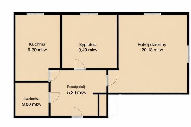 47 mkw, 2 pokoje, Stara Ochota, ul. Grójecka 70