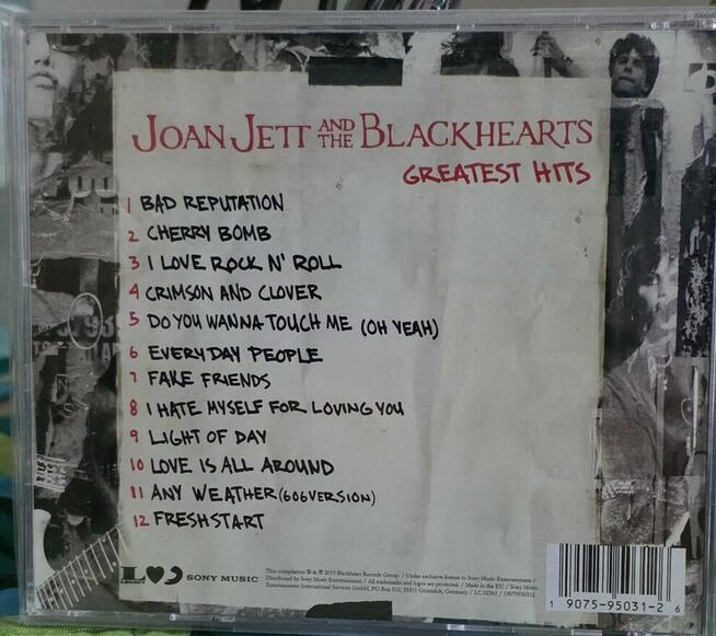 CD Joan Jett & The Blackhearts - Greatest Hits. Hard Rock 80