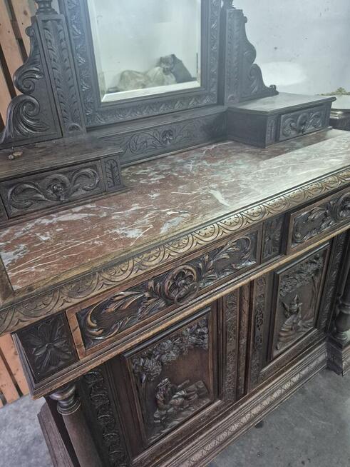 Piękne antyczne bretońskie meble szafa, komoda, łózko