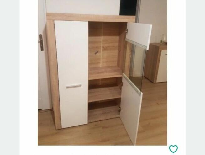 Szafka witryna biało sonoma