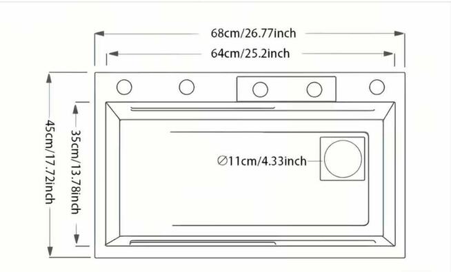 Luksusowy zlewozmywak z wodospadem i myjką szklanek