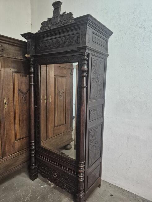 Piękne antyczne bretońskie meble szafa, komoda, łózko