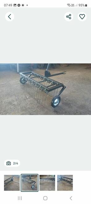 Wertykulator do traktorka ogrodowego