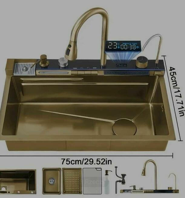 Luksusowy Zlewozmywak jednokomorowy antykorozyjna powłoka