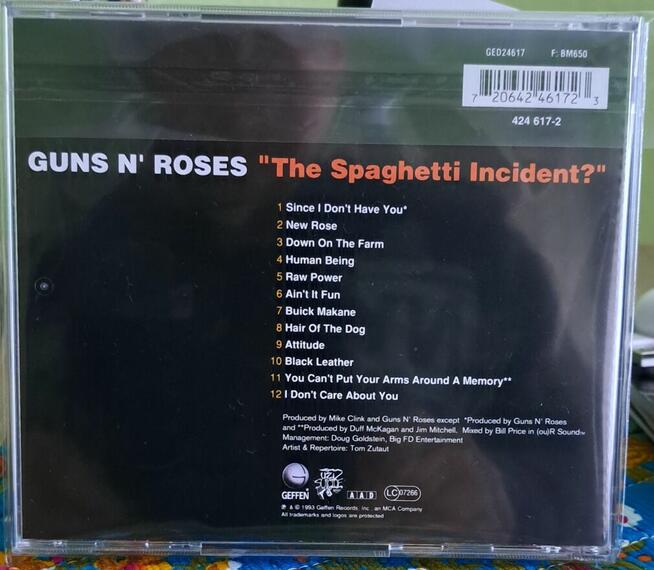 CD GUNS n ROSES - The Spagetti Incident. Hard Rock USA.