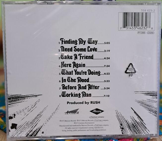 CD RUSH - RUSH. 70s Rock Progressive CAN. Rarytas.