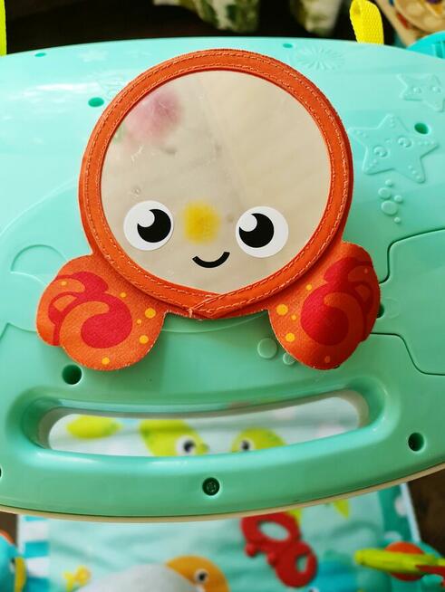 Mata 4w1 Fisher Price muzyczna na pleckach, tunel, stolik 0+