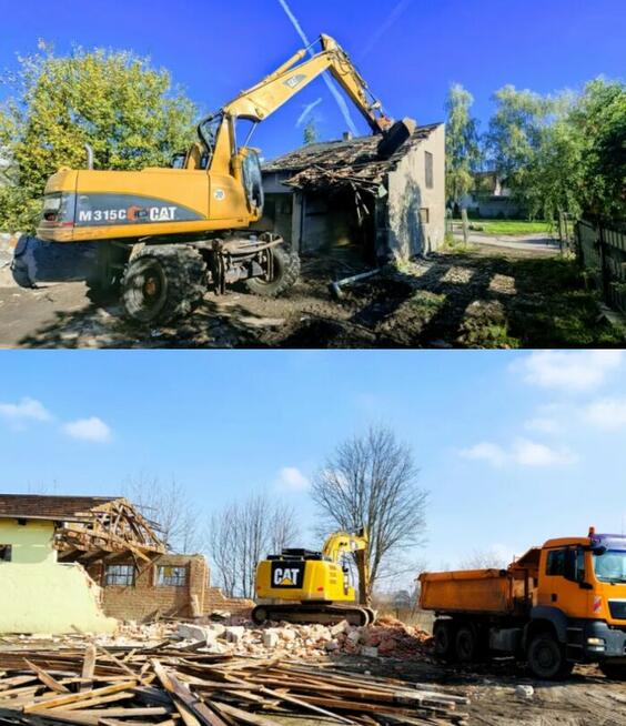 Ziemia Ogrodowa KOPARKA Przewiert Roboty ziemne Minikoparka