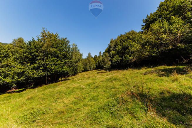 Działka z widokiem na góry Międzybrodzie Żywieckie