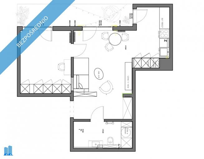 2 pokoje | 50 m² | duży balkon | 2 miejsca postojowe | Mokotów
