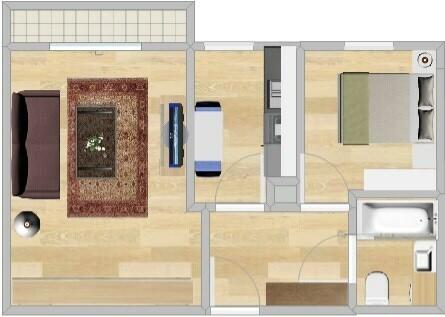 2 pokoje z m.p. w garażu, 52 m2 -Zwierzyniecka 6