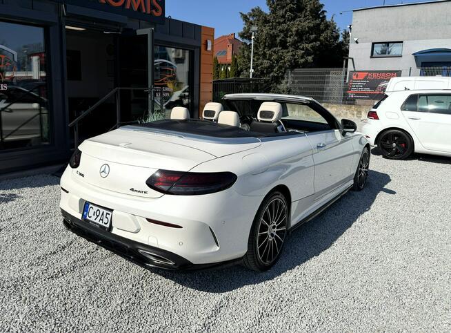 Mercedes C 300 AMG, Podgrzewane wentylowane fotele, Kamera 360, Burmester, LED, 4x4