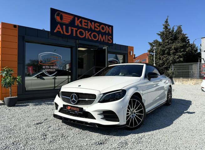 Mercedes C 300 AMG, Podgrzewane wentylowane fotele, Kamera 360, Burmester, LED, 4x4
