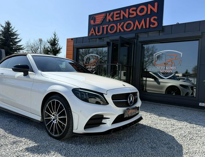 Mercedes C 300 AMG, Podgrzewane wentylowane fotele, Kamera 360, Burmester, LED, 4x4