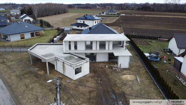 Nowoczesny dom w budowie, Straszęcin, Dębica