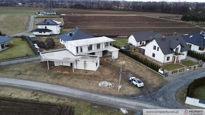 Nowoczesny dom w budowie, Straszęcin, Dębica