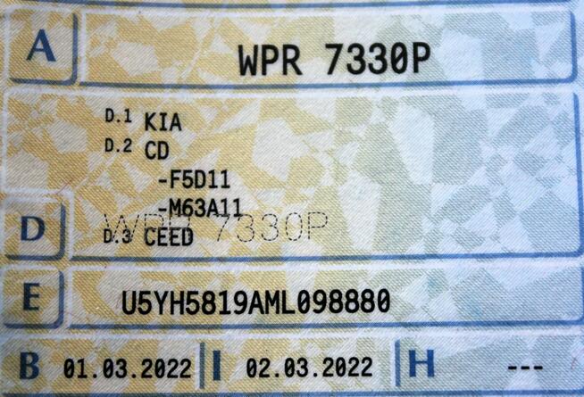 Kia Cee'd FV23% SalonPL 1.6CRDi 136KM Rej.2022 Tempomat Fabryczna Gwarancja