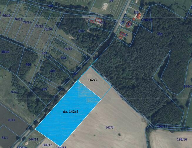 Działka budowlana Białokury gm. Siemyśl