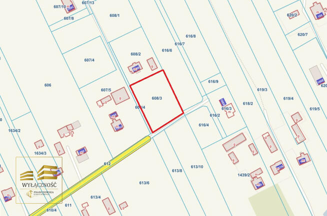 Działka budowlana Motycz gm. Konopnica,