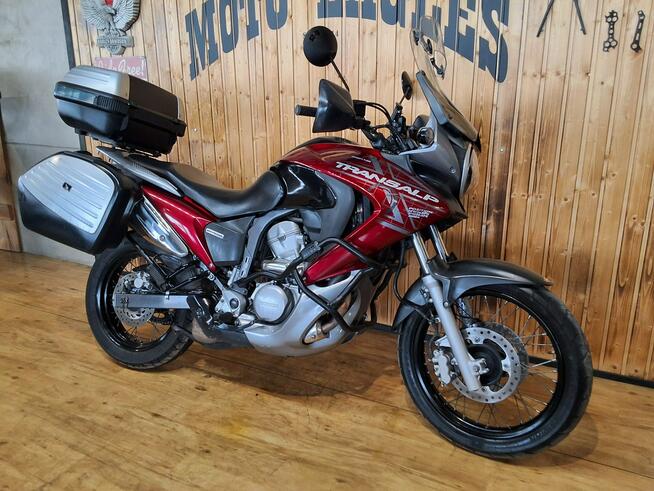 Honda Transalp #ŁADNA HONDA # raty -kup online, Transalp 700 ABS 3 kufry oryginalne