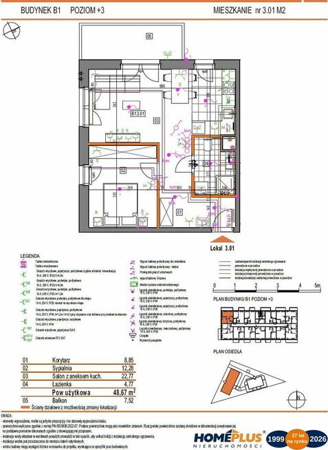 18 km od centrum Warszawy-Marki przy głównej ulicy