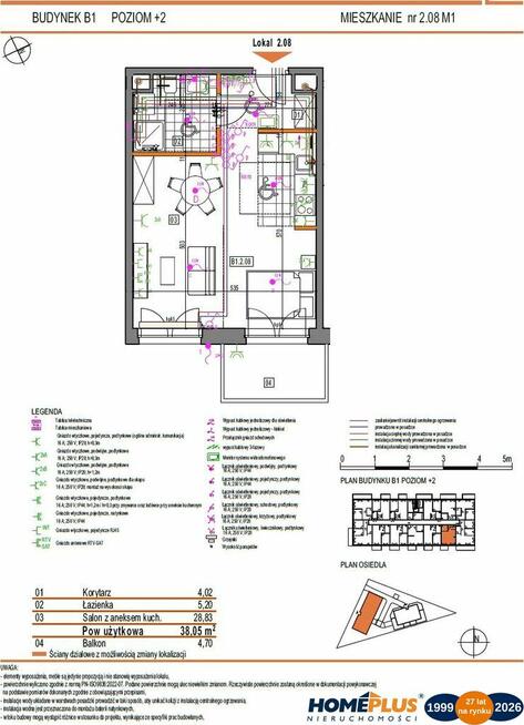 18 km od centrum Warszawy-Marki przy głównej ulicy