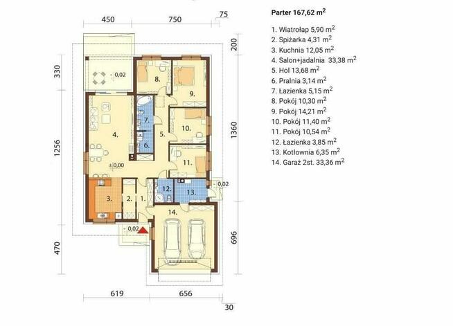 Zdziechów dom w stanie deweloperskim