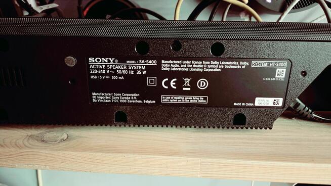 Syndyk sprzeda prawo własności do Soundbar Sony HT-S400 z Su