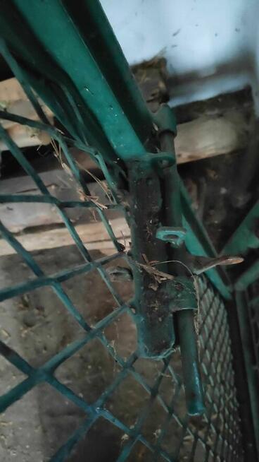 3 furtki, zielone, solidne, stalowe z zasuwami