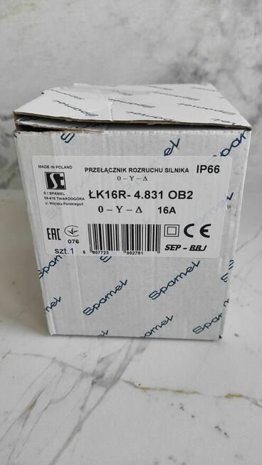 Łącznik krzywkowy Spamel, trójkąt/gwiazd16A, ŁK16R-4.831 OB2