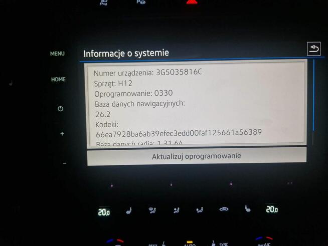 MIB 3 MOI3 VWMQB aktualizacja map Europy i Polski 2026.2