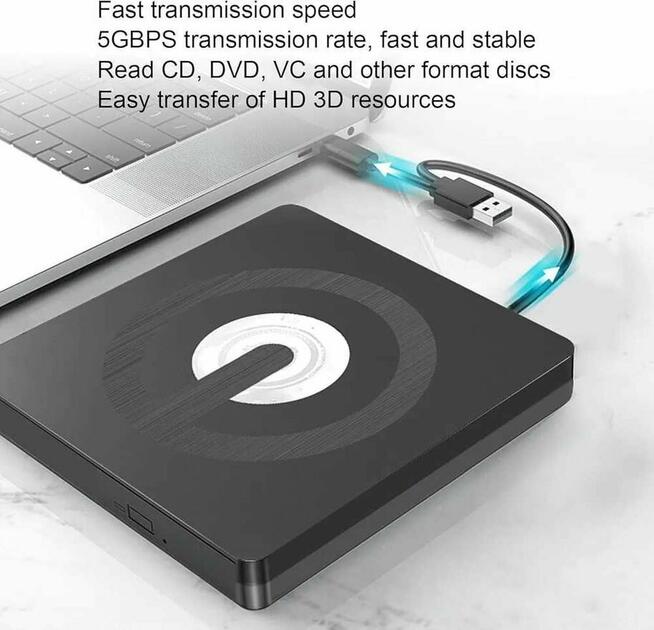 Nagrywarka DVD CD zewnętrzna napęd optyczny komputera Laptop