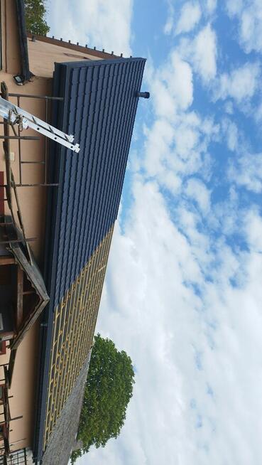 Prace dekarskie/pokrycia dachowe, wyginanie blachy płaskiej